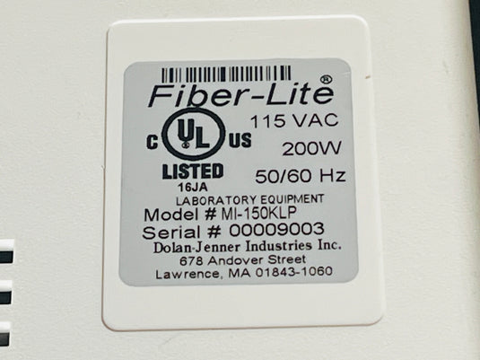 Dolan-Jenner Fiber-Lite Power Lite II High Intensity Illuminator