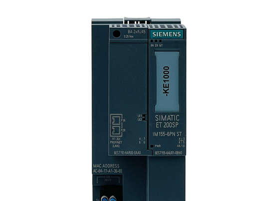 Siemens 6ES7155-6AU01-0BN0 ET 200SP IM155-6PN ST PROFINET Interface Module