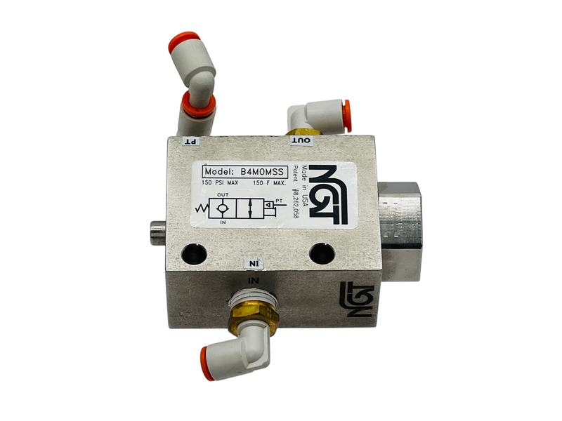 Load image into Gallery viewer, NGT B4MOMSS Pilot Operated Pneumatic Check Valve 150 PSI
