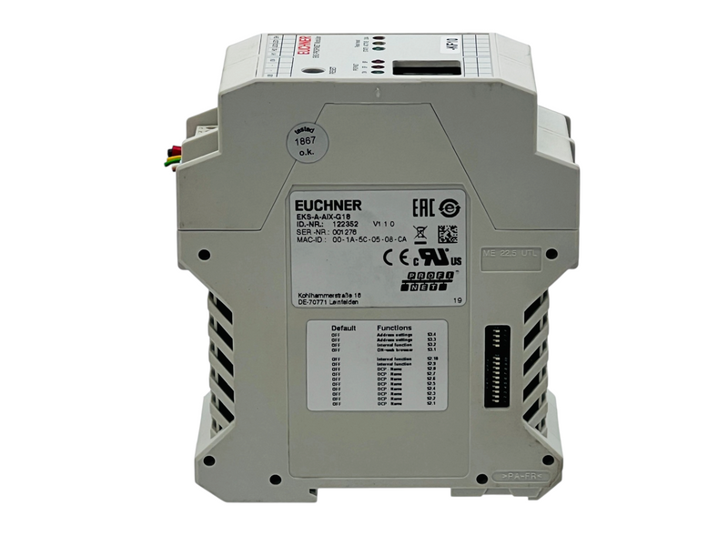 Load image into Gallery viewer, EUCHNER 122352 EKS-A-AIX-G18 EKS PROFINET Modular Interface Adapter
