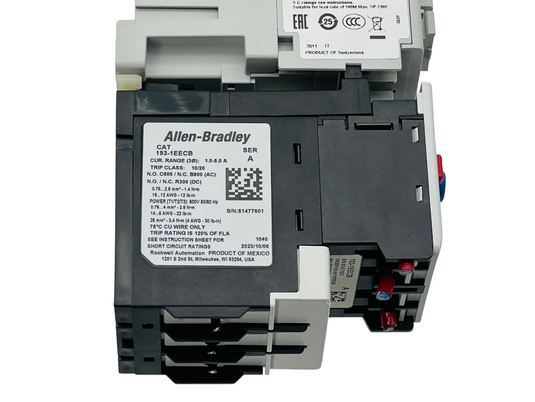 Allen-Bradley 100-C09E*10 193-1EECB Motor Starter Assembly 1-5A