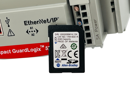 Allen-Bradley 5069-L330ERMS2 GuardLogix 5380 Safety Controller + 2GB SD Card