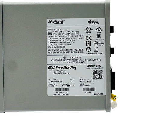 Allen-Bradley 1783-BMS20CGN Stratix 5700 20-Port Managed Ethernet Switch