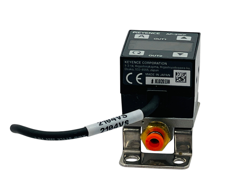 Load image into Gallery viewer, KEYENCE AP-31KP Digital Pressure Sensor PNP -101.3kPa
