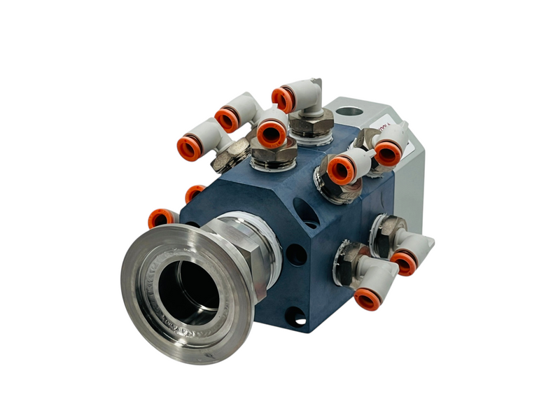 Load image into Gallery viewer, Kool Flow FB4 Series 10-Port Modular Water Cooling Manifold Flanged Inlet
