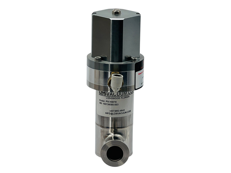 Load image into Gallery viewer, LDS Vacuum PIV-NW16 Pneumatic Inline High Vacuum Valve KF16 Viton
