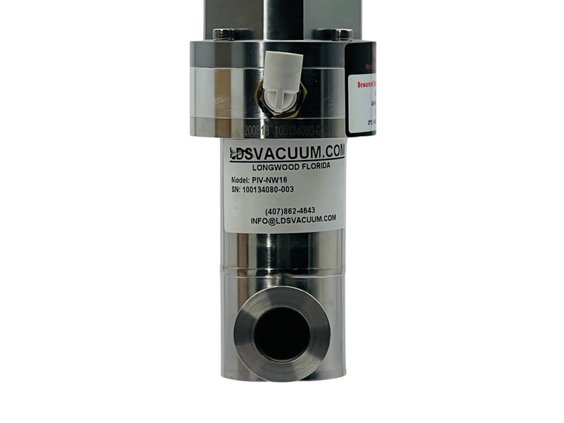 Load image into Gallery viewer, LDS Vacuum PIV-NW16 Pneumatic Inline High Vacuum Valve KF16 Viton

