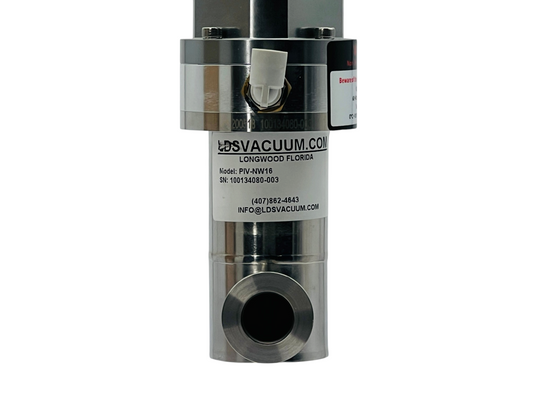 LDS Vacuum PIV-NW16 Pneumatic Inline High Vacuum Valve KF16 Viton