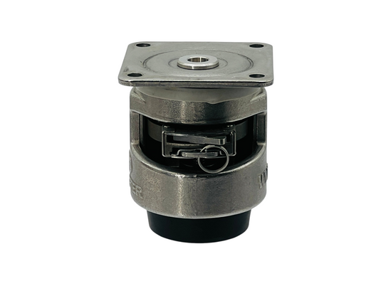 WMI Caster WMIS-80 Stainless Plate Mount Leveling Swivel Caster
