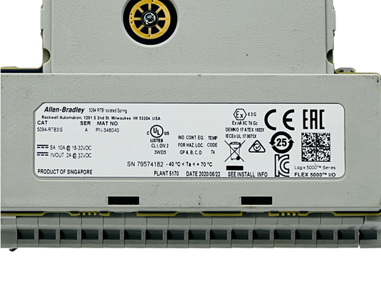 Allen-Bradley 5094-RTB3IS Series A FLEX 5000 Isolated Spring Terminal Block