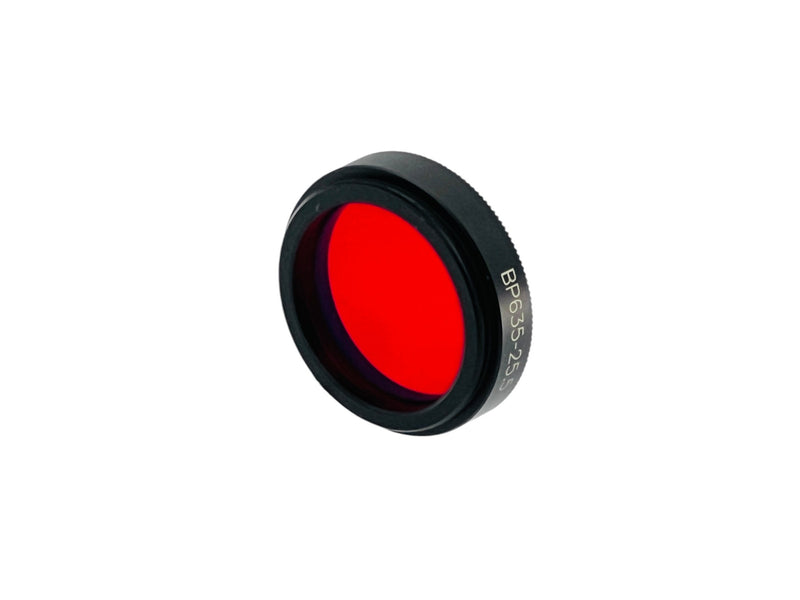 Load image into Gallery viewer, MidOpt BP635-25.5 635nm Light Red Bandpass Optical Filter
