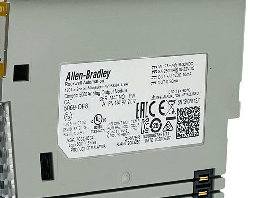 Allen-Bradley 5069-OF8 Compact 5000 8 Channel Analog Output Module Series A