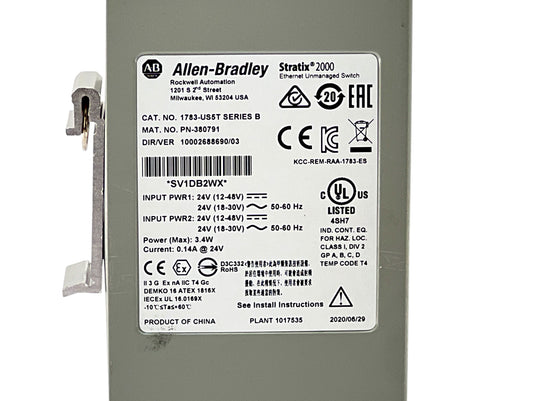 Allen-Bradley 1783-US5T Stratix 2000 Unmanaged Ethernet Switch · photo 5