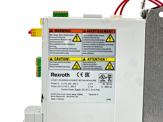 Bosch Rexroth R911372529 HCS01.1E-W0008-A-03-B-ET-EC-NN-S5-NN-FW Servo Drive · photo 5