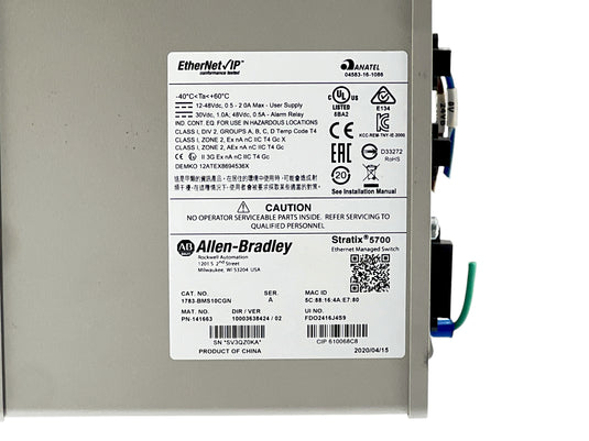Allen-Bradley 1783-BMS10CGN Stratix 5700 Managed Ethernet Switch · photo 3