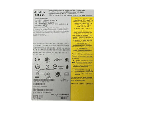 Cisco N9K-C93180YC-FX3 Nexus 93180YC-FX3 Ethernet Switch · photo 2
