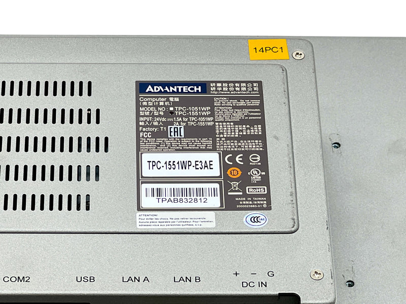Load image into Gallery viewer, Advantech TPC-1551WP-E3AE TPC-1551WP 15.6 Inch Touch Panel Computer · photo 3
