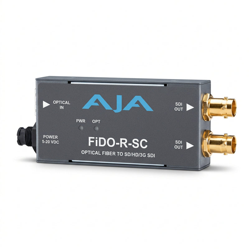 Load image into Gallery viewer, AJA 103540-00 FiDO-R-SC Optical Fiber To SDI Converter · photo 1
