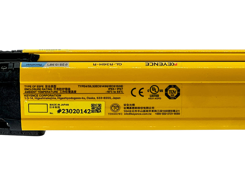Load image into Gallery viewer, KEYENCE GL-R36H-R Safety Light Curtain Receiver · photo 4

