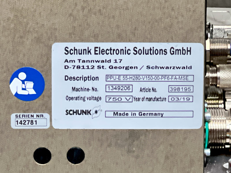 Load image into Gallery viewer, SCHUNK 398195 PPU-E 55-H280-V150-00-PF6-FA-MSE Electric Pick And Place Unit · photo 3
