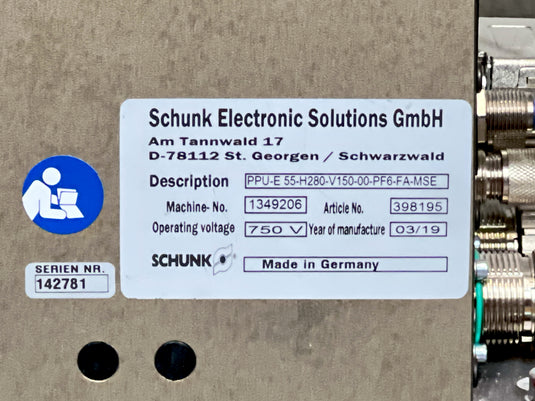 SCHUNK 398195 PPU-E 55-H280-V150-00-PF6-FA-MSE Electric Pick And Place Unit · photo 3